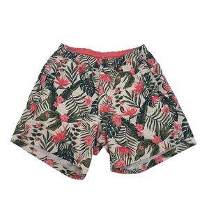 Birddogs Boom Short Boomstick Hawaiian Floral Lined Athletic Shorts Men's Small